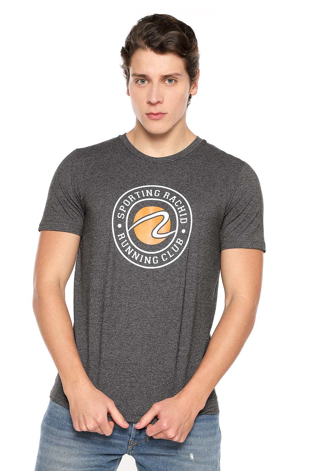 T-shirt para hombre gris Sporting - Rachid Style
