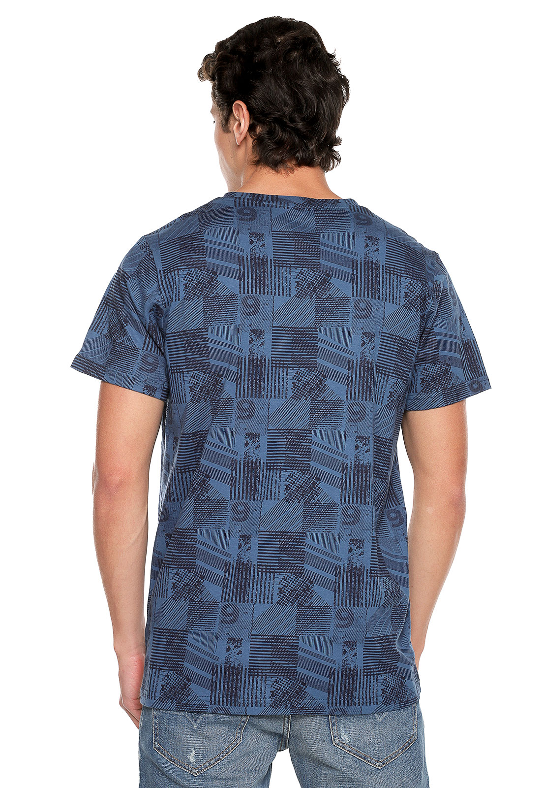 1104px x 1600px - T-shirt para hombre azul con nÃºmeros - Rachid Style