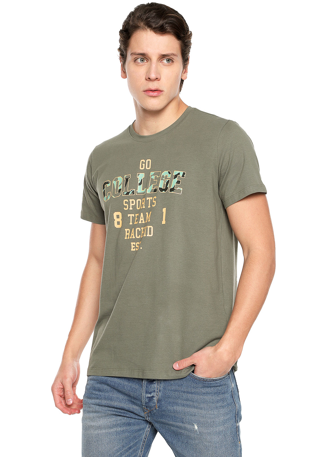 Tamana Xxx Bp - Camiseta para hombre verde Team - Rachid Style