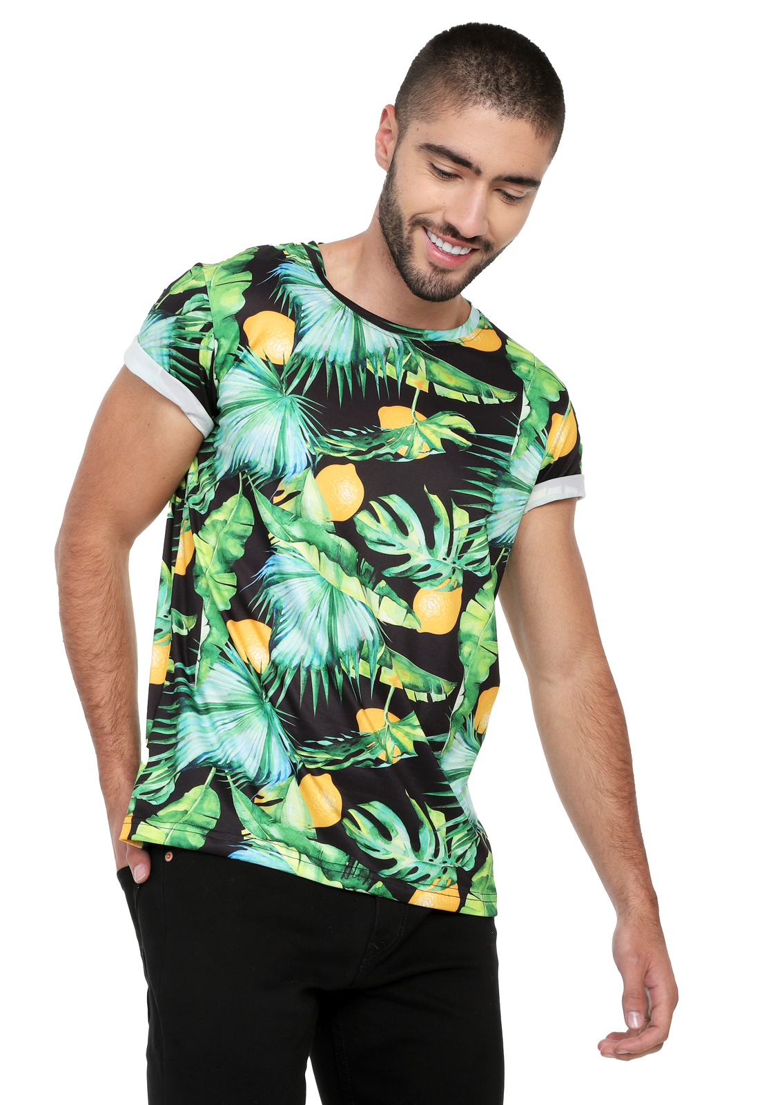 Camiseta para hombre Hojas - Rachid Style