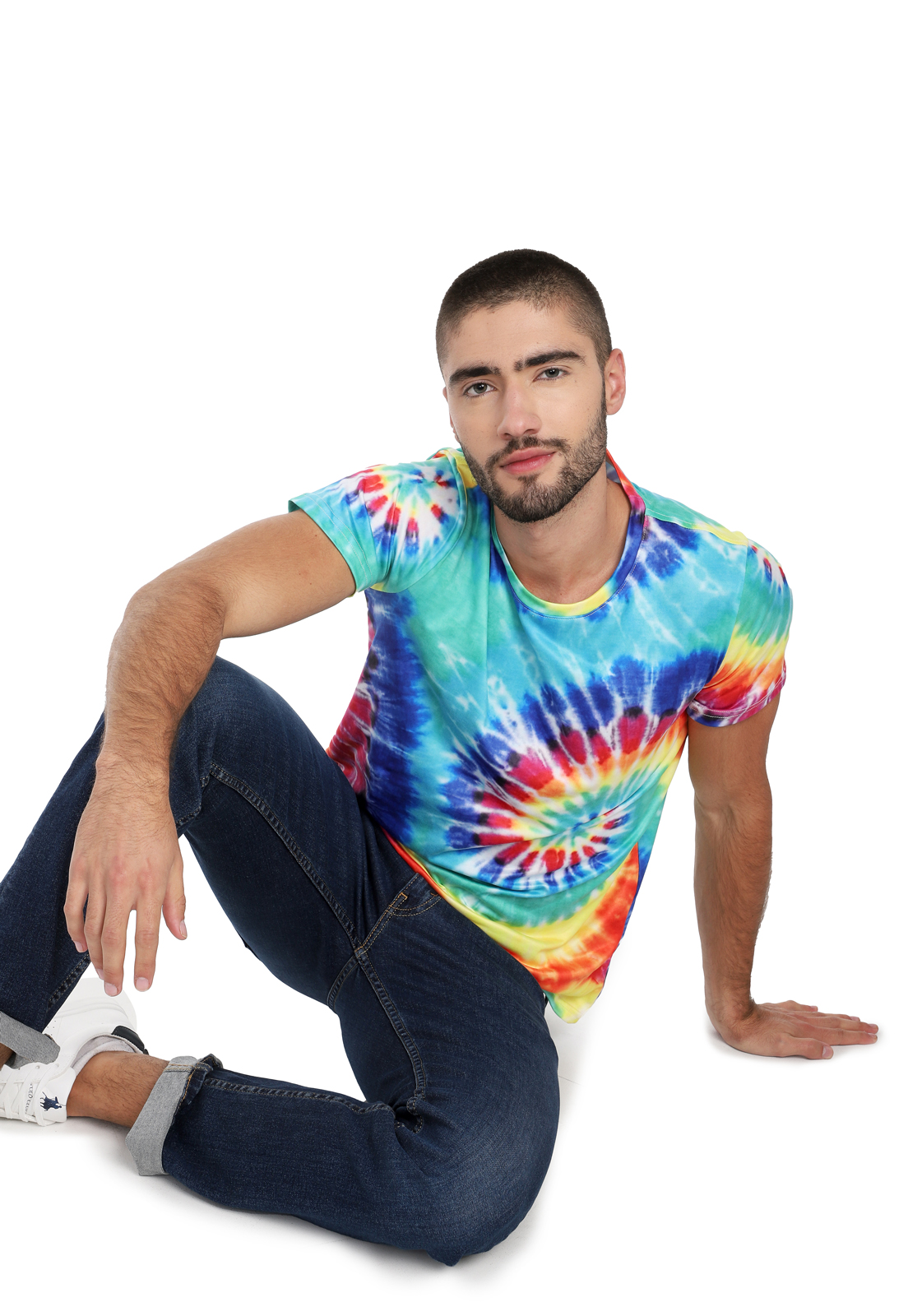 Www Sammy Loeon Xx Hd Com - T-shirt para hombre multicolor Tie Dye - Rachid Style